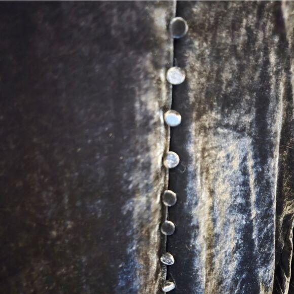 J Crew Black Velvet Button-Up Shirt NWT SZ 0 - Picture 10 of 16